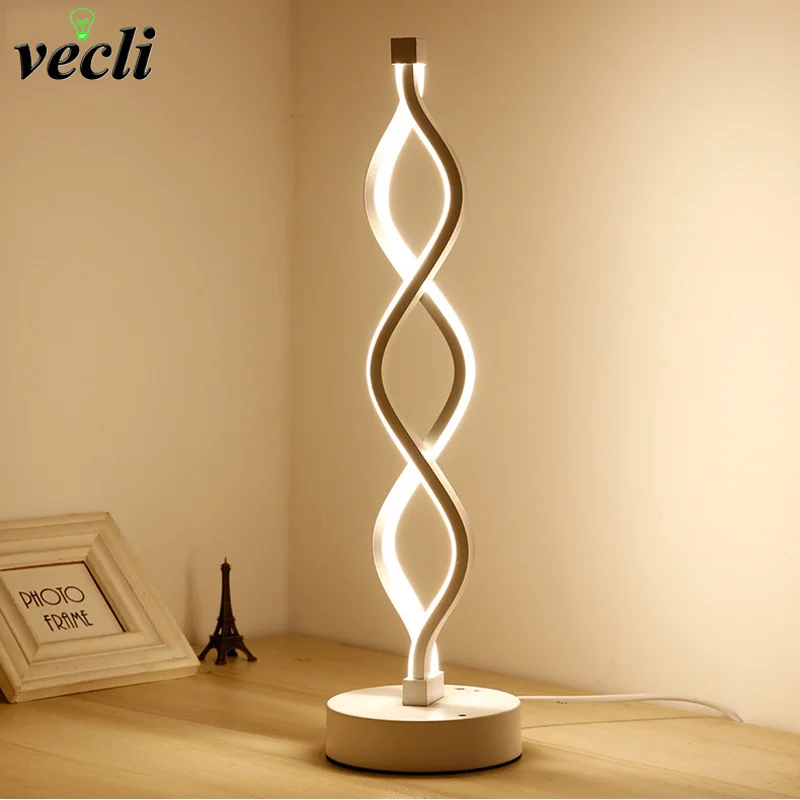 Modern Minimalist Led Table Lamp Bedroom Bedside Study Reading Lighting Living Room Nordic Creative Night Lights Fixtures