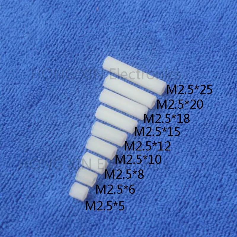 M2.5*20 1pcs White nylon Standoff Spacer Standard M2.5 Female-Female 20mm Standoff Kit Repair parts High Quality