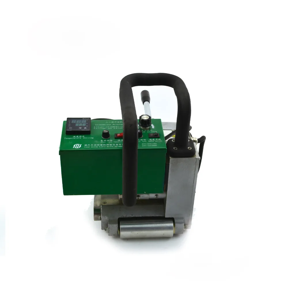 

HDPE PEAD ПВХ Геомембрана Лист горячего клинового сварочного аппарата Двойной цифровой дисплей горелка горячего воздуха Тестовый элемент геомембраны