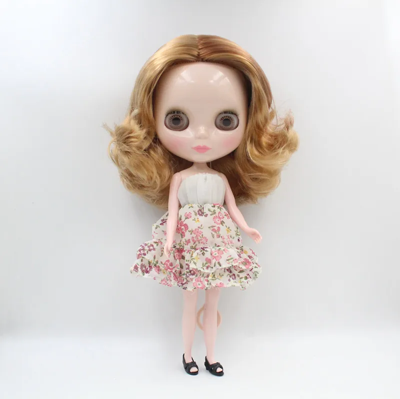 

Free Shipping big discount RBL-605 DIY Nude Blyth doll birthday gift for girl 4colour big eye doll with beautiful Hair cute toy