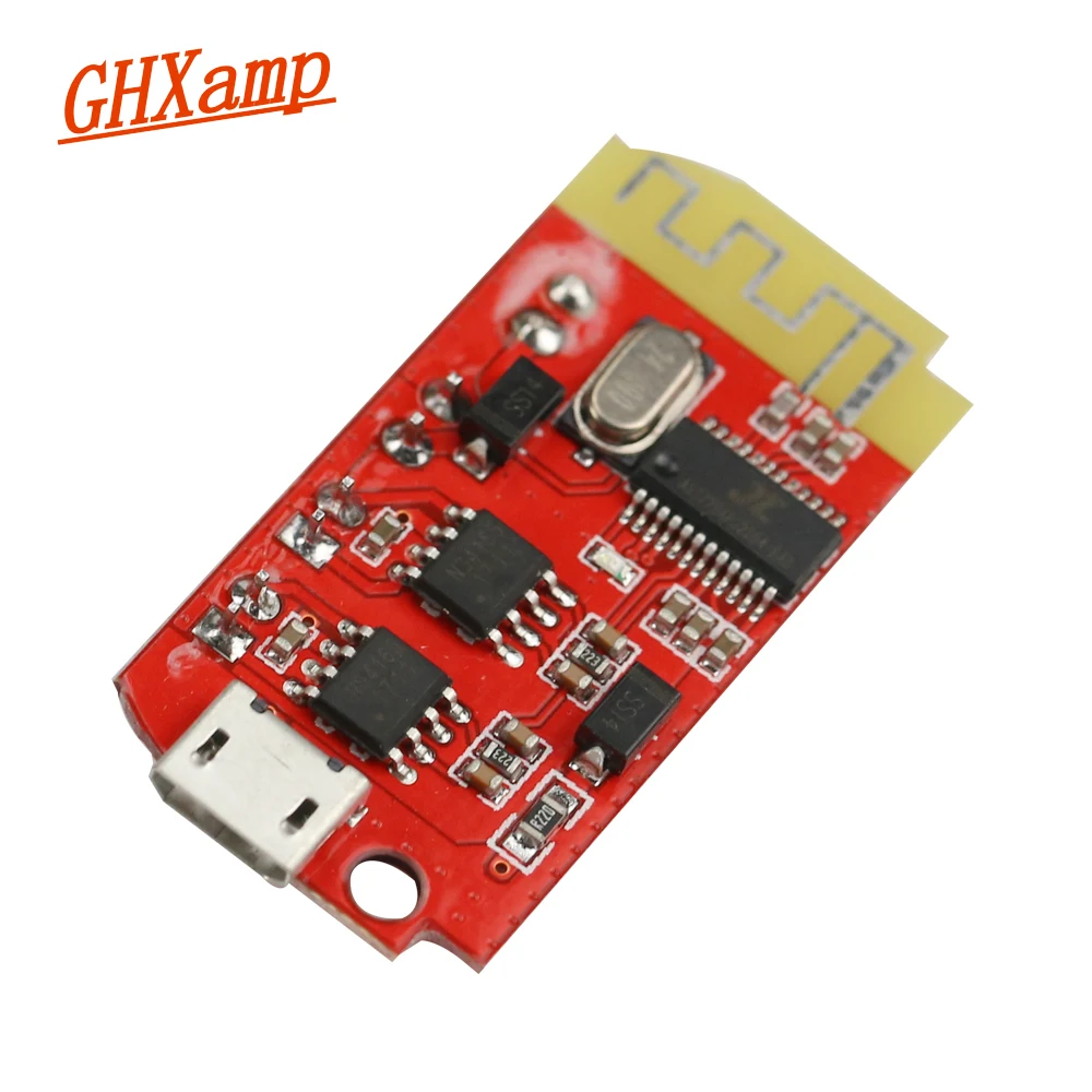 GHXAMP Stereo Bluetooth 5.0 Amplifier Speaker Board 5W*2 USB Sound Card Mini amplifiers 3.7-5V Lithium Battery