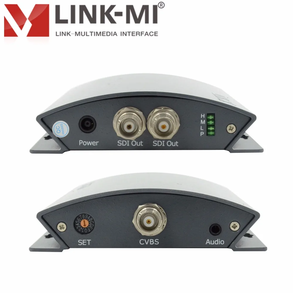 

LINK-MI PCS01 Professional CVBS/AV to 3G/HD/SD SDI Converter Box With Video Audio Up to 1080p 3g sdi encoder with DIP Switch