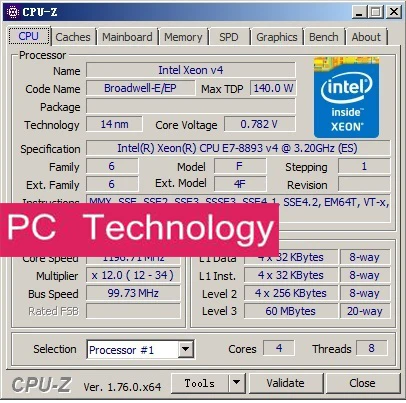 E7-8893 v4 Original Intel Xeon QS version E7-8893v4 CPU 4-cores 3.20GHZ 60MB 14nm LGA2011-3 E7 8893v4 processor 1 year warranty