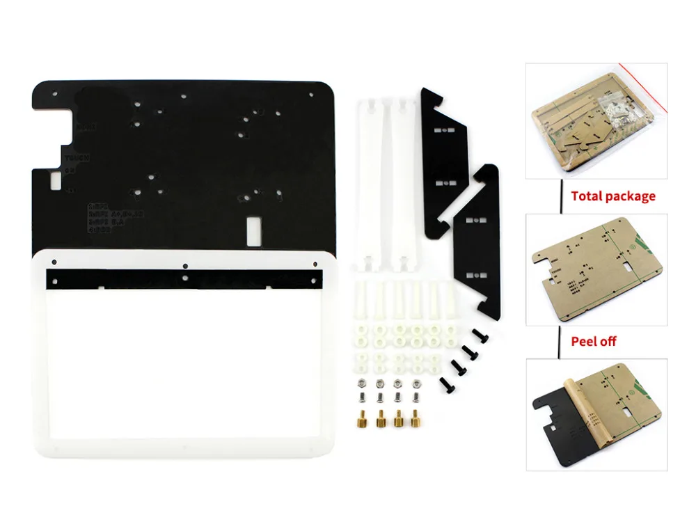 

Bicolor Case for 7inch LCD includes bicolor case and bottom holder for Raspberry Pi LCD Display 7inch HDMI LCD (B) & (C)