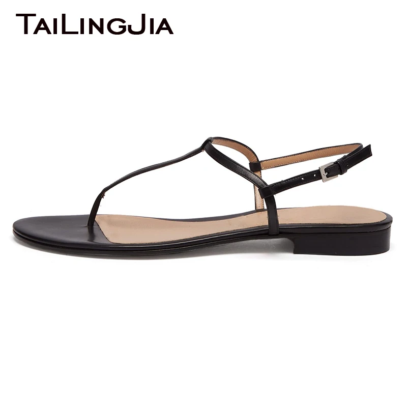 

Woman Summer Black Flats Ladies Buckle Women Flats Fashion Beach Shoes Brand Simple High Quality Plus Size Free Shipping 2024