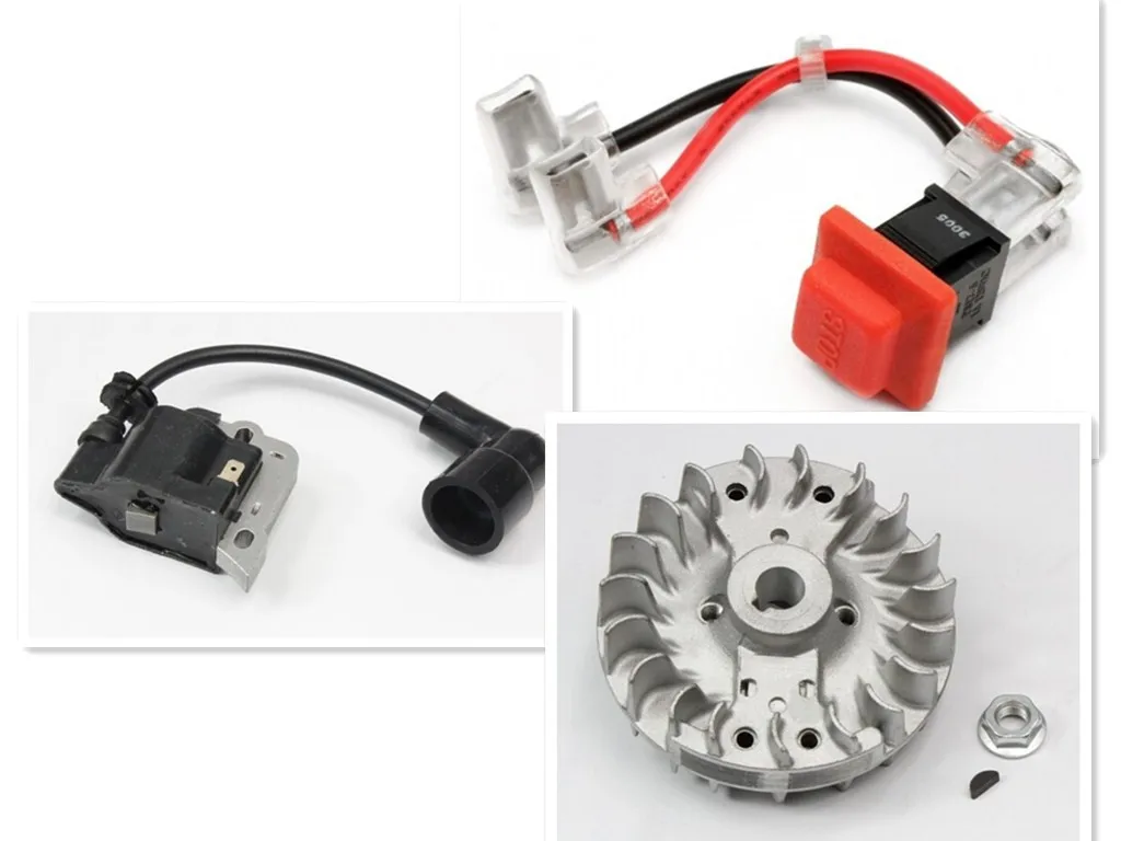 Rovan /5 rc car gas engine set flywheel+ignition coil+engine stop switch kill for 26cc 29cc engine for 1/5 rovan baja km hpi