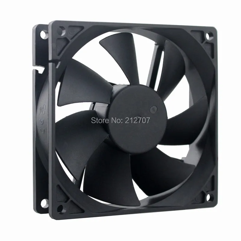 Gdstime 92mm x 25mm DC 12V 2Pin Ball Bearing Computer Cooling Fan for PC Case CPU Cooler