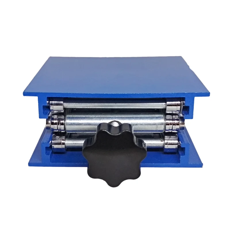 Plataforma de elevação manual de alumínio, 4x4 polegadas, elevador óptico, plataforma azul, tradução manual, palco