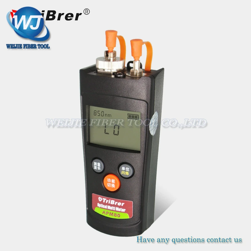 Tribrer APM-80T-V1 OPM Mini handheld type Optical Power Meter & Visual Fault Locator Fiber Optic Tool -70~+6dBm 1 mW VFL