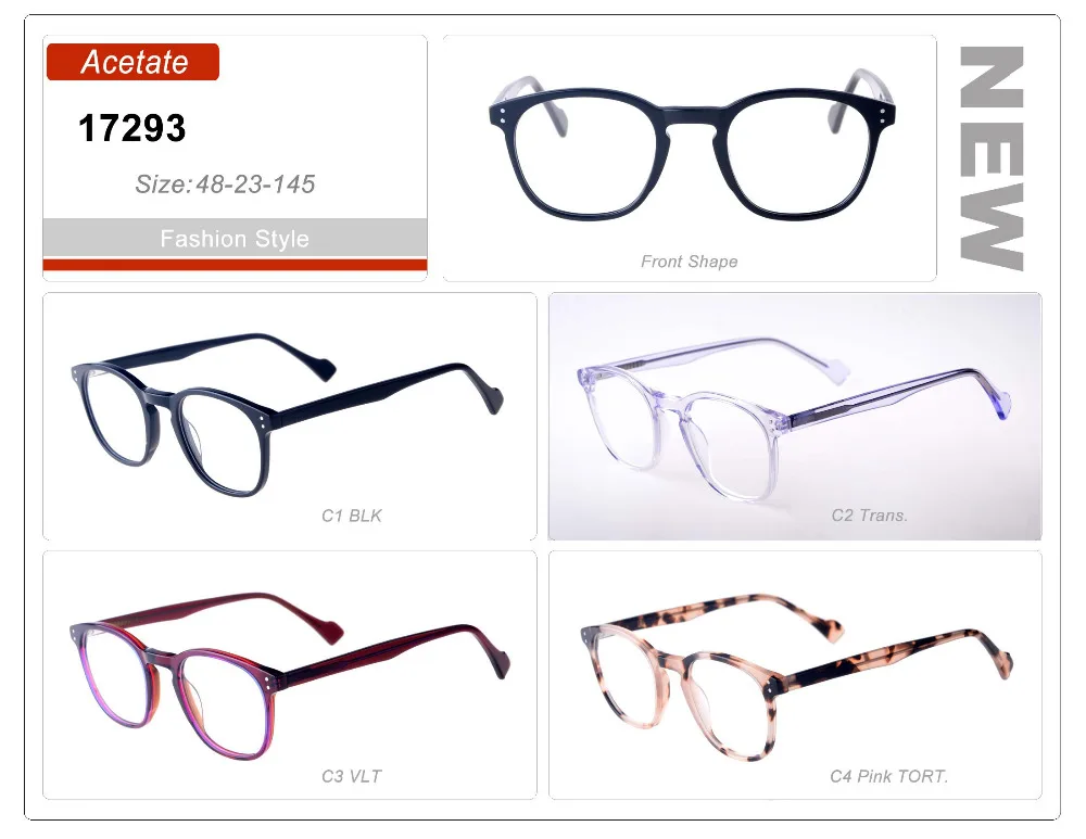 

Eye wonder Wholesale Men Retro Eyewear Glasses Frames Transparent