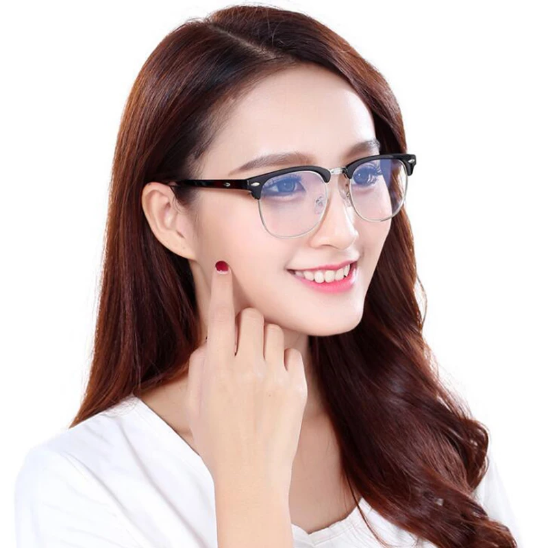 Metal Half Frame Reading Glasses Presbyopic Male Female Far sight Glasses with strength +0.5 +0.75 +1.0 +1.25 To +4.0