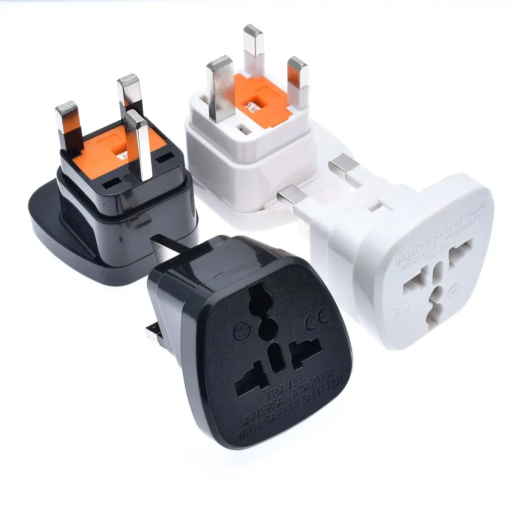 Universal 13A 250V Singapore Malaysia Hong Kong UK Tourism travel plug 3p au eu us germany france japan to UK fused adapter plug