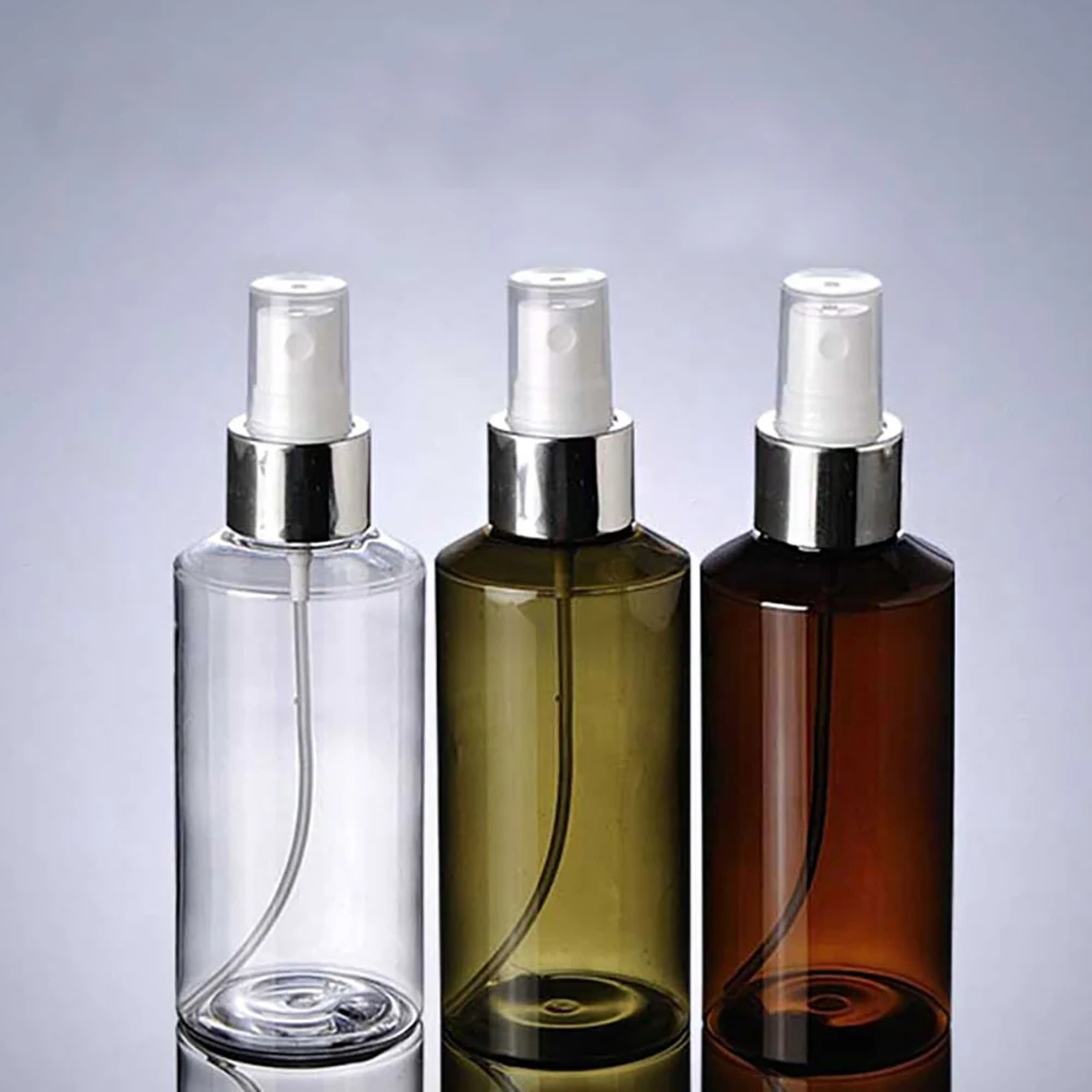 

high grade 150ml pet mist spray bottle,150cc green/amber perfume bottles for sale