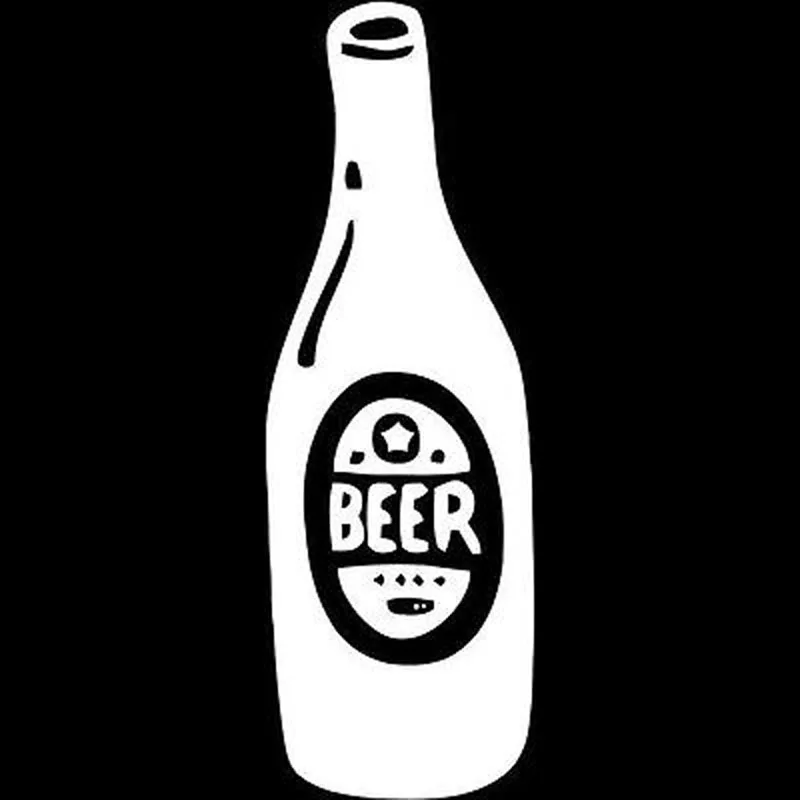 6.3X19CM BEER Bottle Car Window Decor Vinyl Decal Car Sticker Bardian Car-styling S8-0192