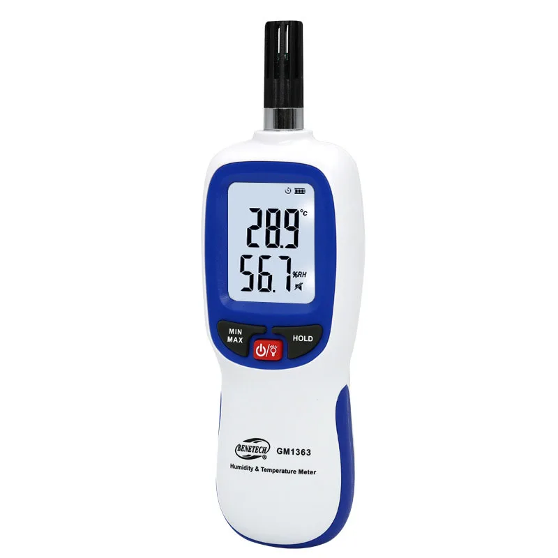 Portable high-sensitivity digital thermometer and hygrometer, industrial high-precision thermometer, hygrometer, temperature