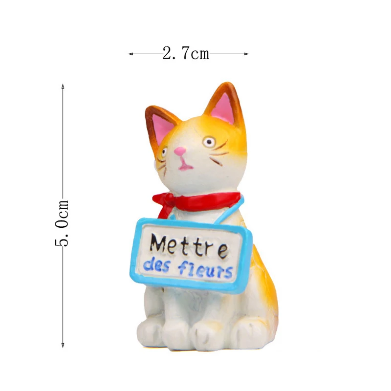 1pcs Kawaii Sitting PostureCat Zakka Figures Toys Resin Model Figures Toys  Tools Props Ornaments Home Decor