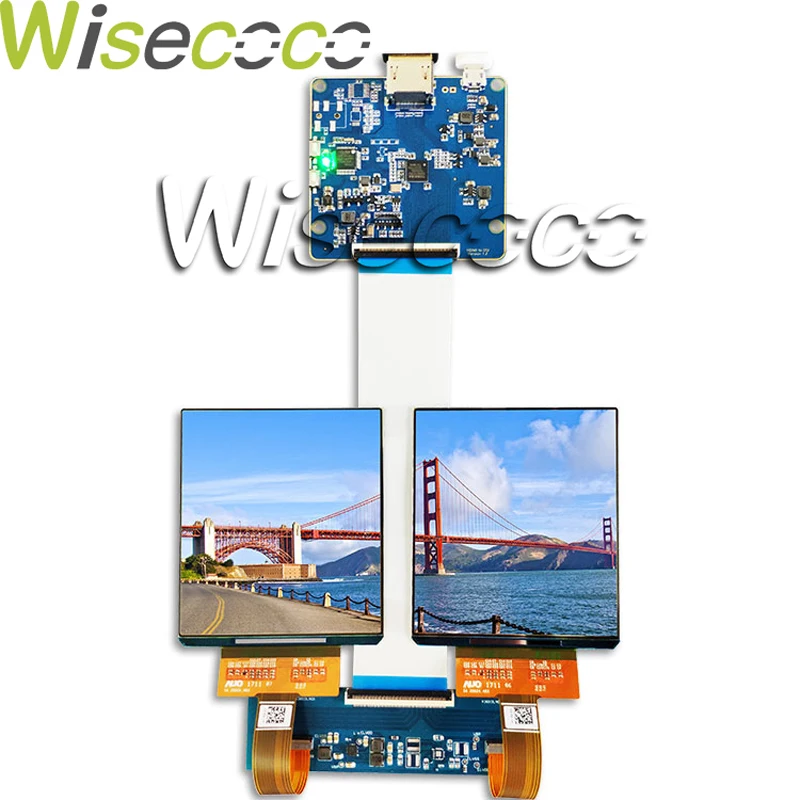 

Wisecoco 3.81 Inch 1080*1200 OLED AMOLED H381DLN01 MIPI Driver Board 90hz Raspberry Pi VR Hamlet Headsets Display