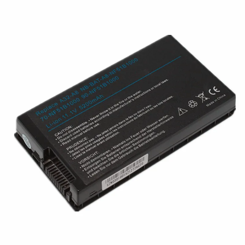 New A32-A8 Laptop battery For Asus A8 A8A A8Dc A8E A8F A8Fm A8H A8He A8J A8Ja  A8Jc A8Je A8Jm A8Jn A8Jp A8Jr A8Js A8Jv A8Z N80