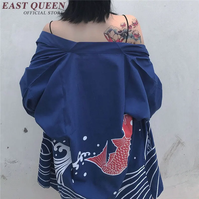 

Japanese kimono shirt cardigan beach fashion traditional japanese kimono yukata women japanese traditional kimonos NN0179 W