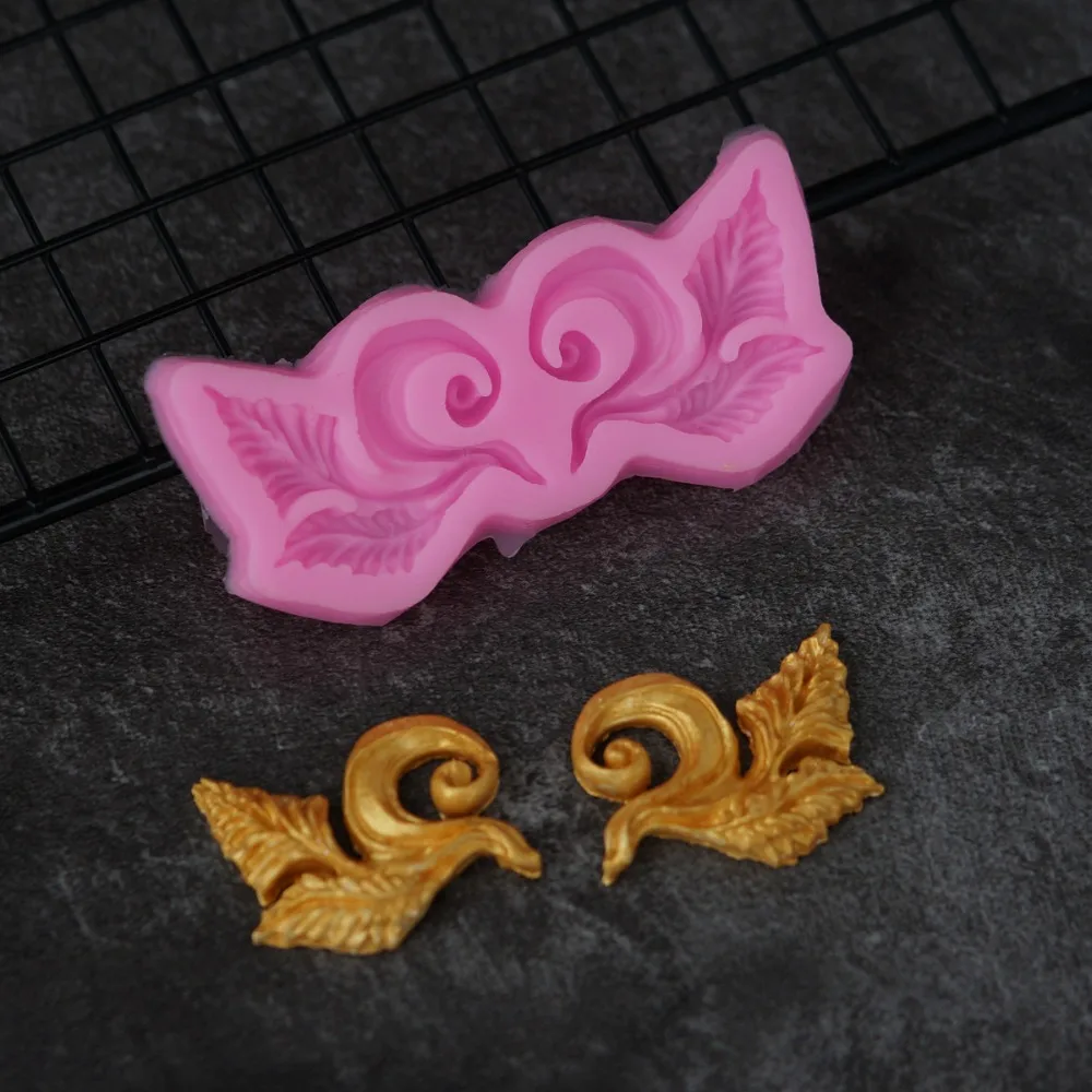 European Anaglyph Sugarcraft Silicone Mold Fondant Mold Cake Decorating Chocolate Gumpaste Mold Classisc Acanthus Leaf Pattern