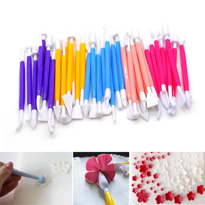 8 pcs/set Sugarcraft Tools Fondant Cake Modelling Carving Cutters Cake Decorating Flower Pastry Craft Tools