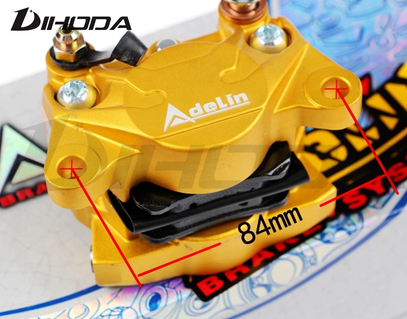 Adelin ADL-17 Motorcycle modification electric motorcycle adapter bracket double piston brake calipers For WISP RSZ YAMAHA