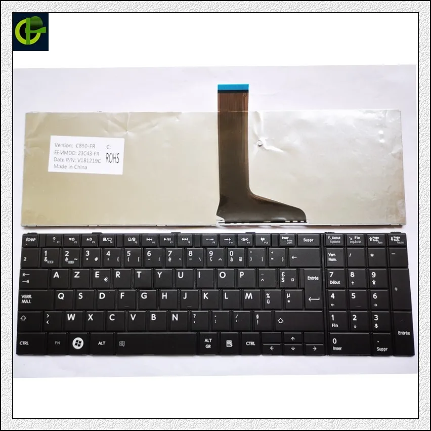 

French Keyboard For TOSHIBA SATELLITE C850 C855D C850D C855 C870 C870D C875 C875D L875 L875D Black FR AZERTY Keyboard