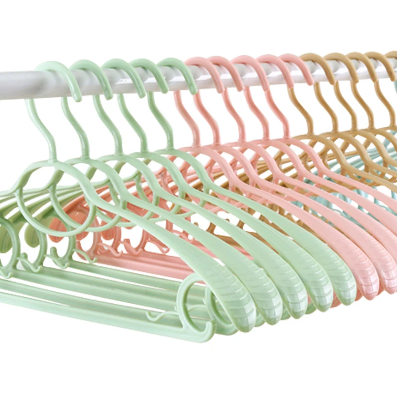 20pcs/lot Adult Plastic Hanger Non-slip Hangers For Clothes Hook Hotel Clothes Store Hangers