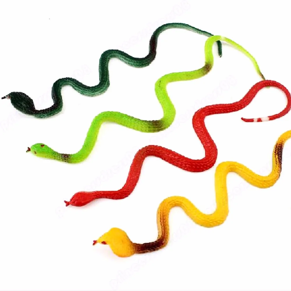 Novelty Trick Toys Simulation Snake Whimsy Rubber Small Snakes A2UB