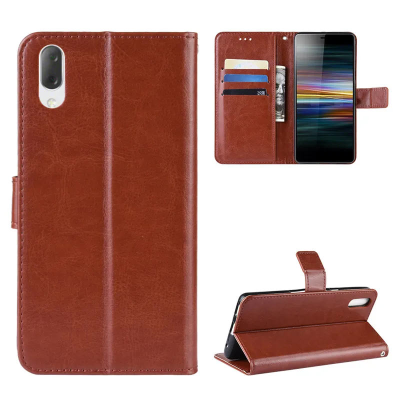 

New For Sony Xperia L3 Flip Style Glossy PU Leather Phone Cover For Sony Xperia L3 L 3 I3312 I4312 I4332 I3322