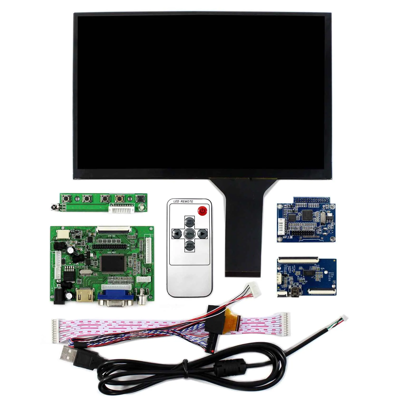 H DMI VGA 2AV LCD Controller Board With 10.1inch 1920x1200 B101UAN01.A AHVA LCD Screen