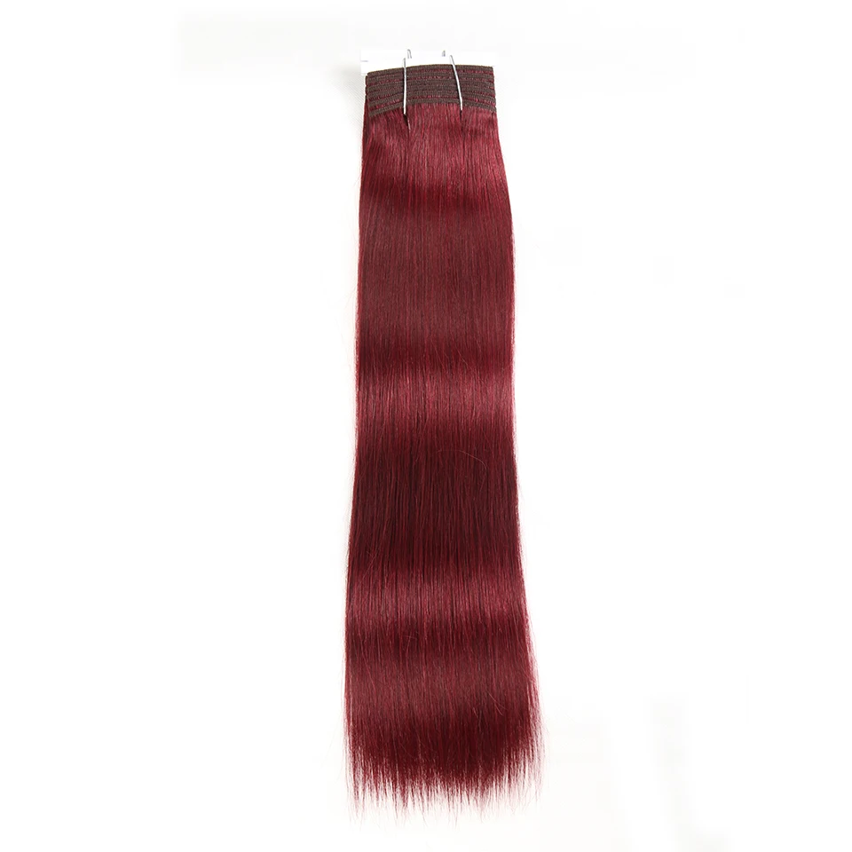 Rebecca Double Drawn Haar 113G Remy Braziliaanse Yaki Straight Menselijk Haar Bundels 1 Pc Balayage Bruin 613 Blond Rood piano Kleuren