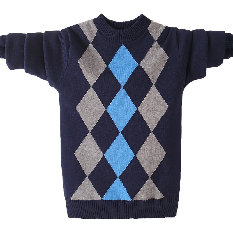 Kids Winter Sweater 2022 Autumn Children Knitted Pullover Sweater For Teens Big Boys 6 8 10 12 14 16 Years Wear Dwq358