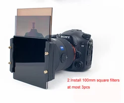 77mm Metal Adapter Ring +100mm Square Filter Holder Support for Haida Lee Hitech Cokin Z PRO 100x100mm 100x150mm Filters
