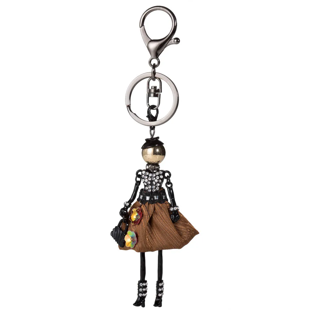 Brand New Doll keychain Fashion Doll Key Chains Charms Jewelry Women Styles Accessories Gifts Statements Women Bijoux 2017