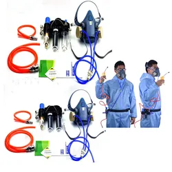 Air Fed Respirator System, Indústria Função Suprimentos, Meia Face, Máscara de Gás, 3 M, 7502