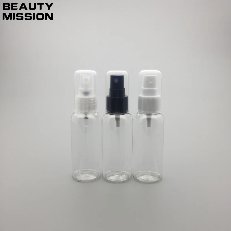 

BEAUTY MISSION 48 pcs 50ml Empty clear Spray Bottle Perfume Container Refillable Cosmetic Atomizer For Tarvel Gift