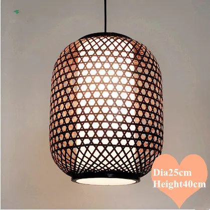 

Southeast Asia style hand knitting bamboo art Chandelier Coffee E27 LED lantern lamp for porch&parlor&stairs&corridor LHDD035