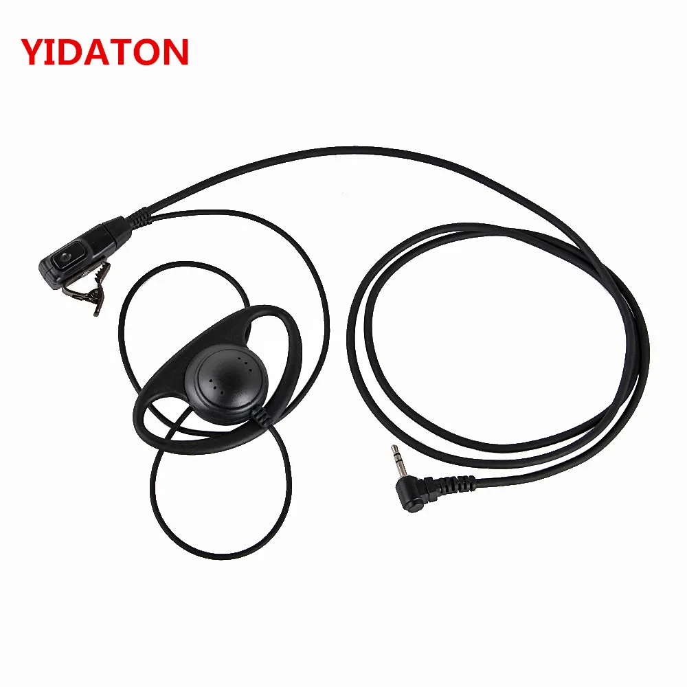 D Shape Earpiece Headset PTT for Motorola COBRA Two Way Radio Walkie Talkie MH230R T6200 T6210 T6220 T6222 MT350R MD200TPR