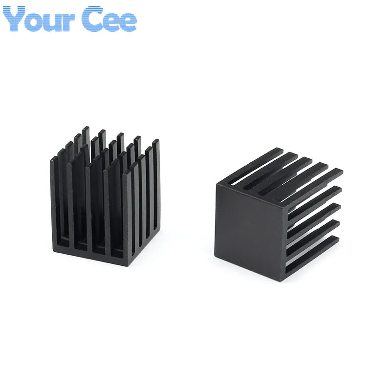 10pcs/5Pcs 19*19*24mm Black Heatsink Cooling Fin Aluminum Heat Sink Cooler Radiator 19x19x24mm