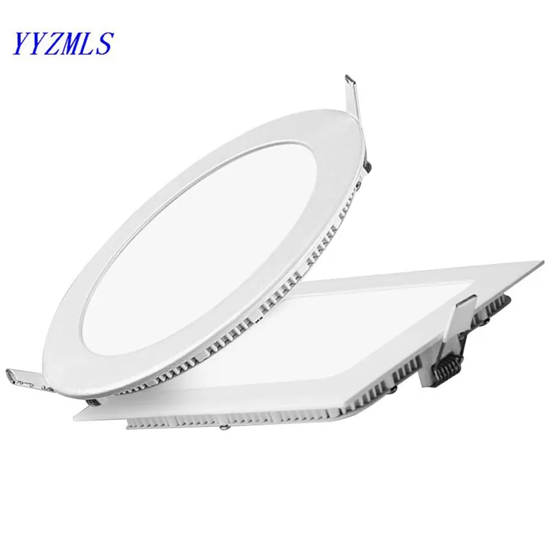 3w 6w 9w 12w 15w 18w Square led panel light ceiling downlight  Warm White cold white AC85-265V for kitchen bathroom lighting