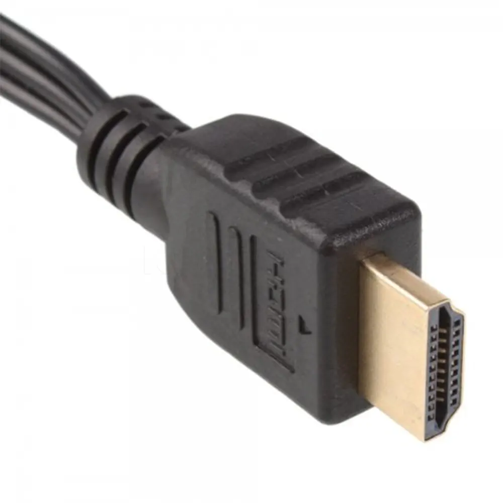 Hight Quality HDMI-compatible To 3RCA 3 RCA Adapter Connection function Video Component Convert Cable 3FT 1M For HD TV