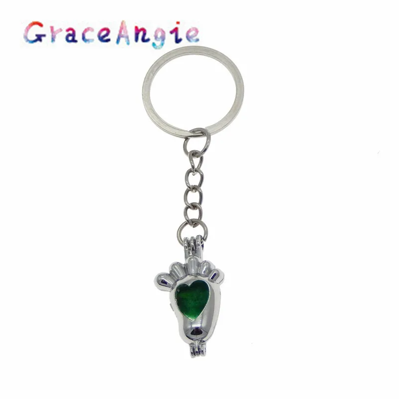 GraceAngie white Openwork Styling Keychain Car Wallet Pendant Humanoid Ankle Cute Shape Zinc Alloy Household Items