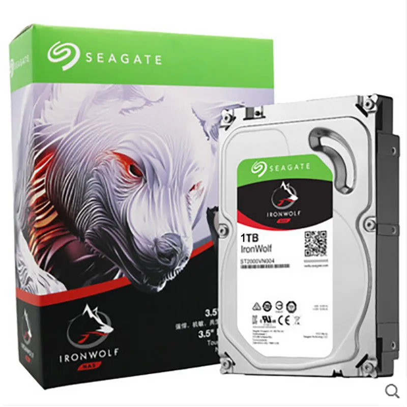 Seagate Asli 1TB Ironwolf HDD NAS SATA 6 Gb/s NCQ 64MB Cache 3.5-Inch Internal Agilearray Cache hard Disk Drive