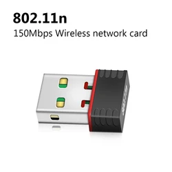 TECHKEY 미니 와이파이 안테나 USB 와이파이 어댑터, USB 2.0, 이더넷 150Mbps, 와이파이 동글 802.11, n/g/b