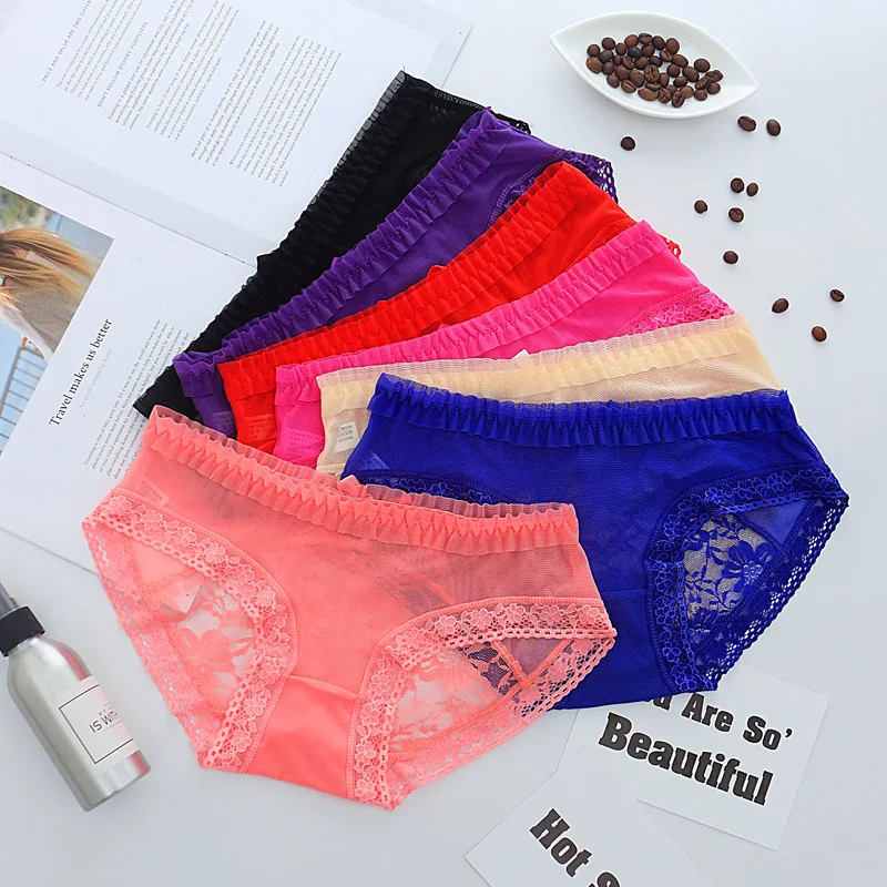 7color Gift beautiful lace leaves Women's Sexy lingerie Thongs G-string Underwear Panties Briefs Ladies T-back 1pcs/Lot dzk24