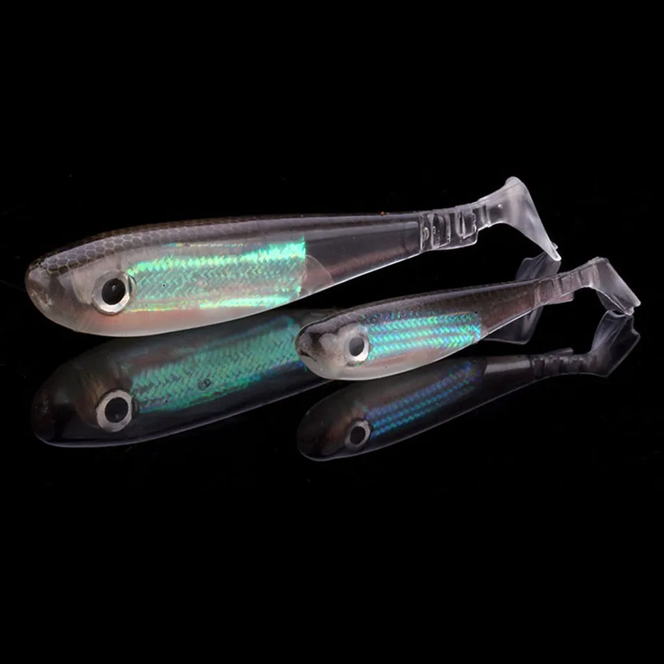 WALK FISH Soft Lure 2PCS/lot 60mm/90mm for Fishing Shad Fishing Worm Swimbaits Jig Head Soft Lure Fly Fishing Bait Fishing Lures