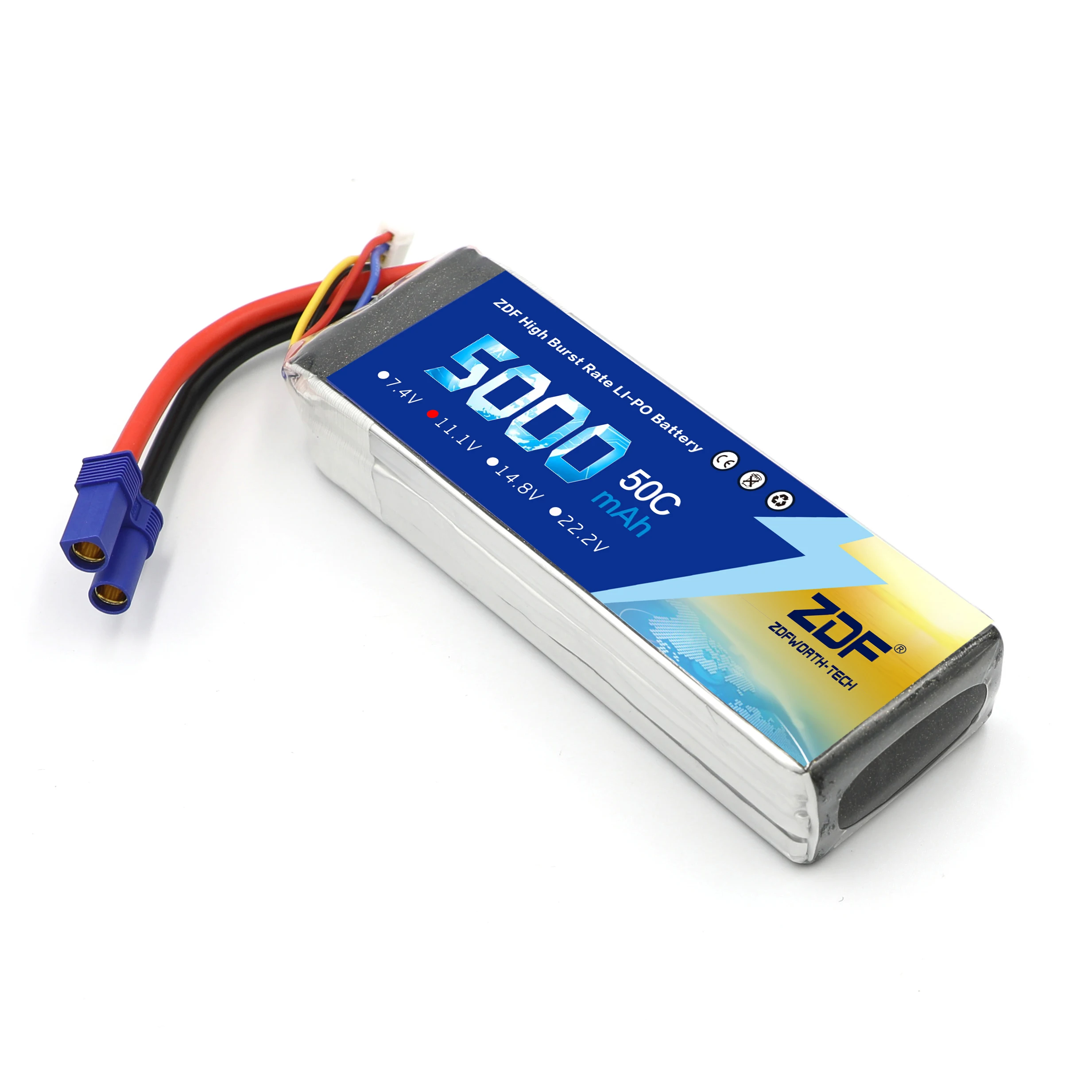 ZDF FPV 450 500 3S 11.1V 5000mAh 50C 100C RC LiPo Batteria Per RC Helicopter Boat Traxxas batteria auto ARRMA Axial HPI E-revo