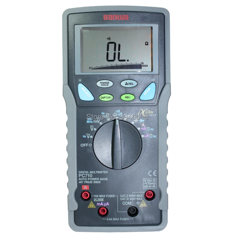 Japan sanwa PC710 Digital Multimeters/High accuracy/High resolution(PC Link), True RMS, Dual Display, Temperature Test