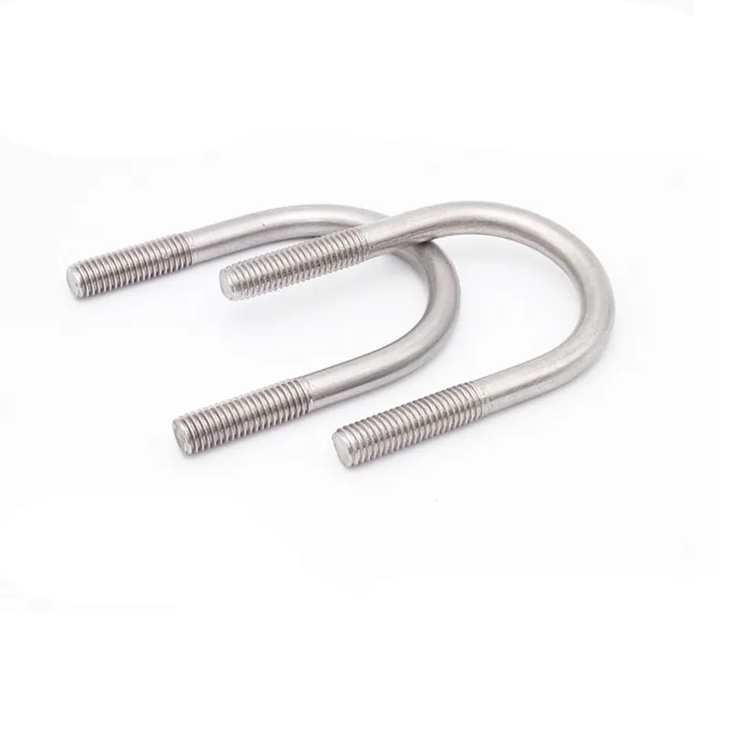 5PCS M10 M12 A2 STAINLESS STEEL 304 U Type Card Bolt  Shaped Tube Clamp Horse Riding Hoop U-Bolts Round Bend